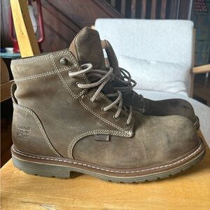 Timberland Men's Dark Brown Leather Boots